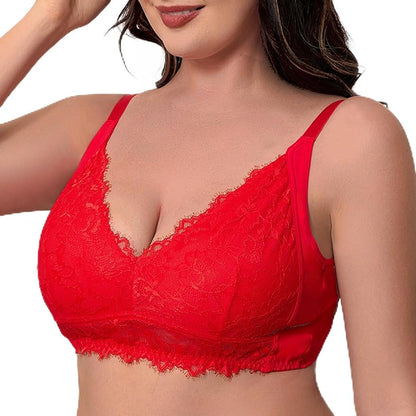 Plus Size Underwire Lace Bra