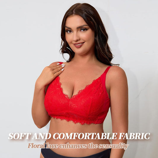 Plus Size Underwire Lace Bra