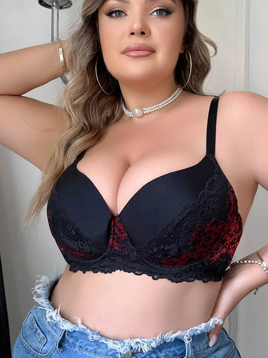 Plus Size Lace Underwire Bra