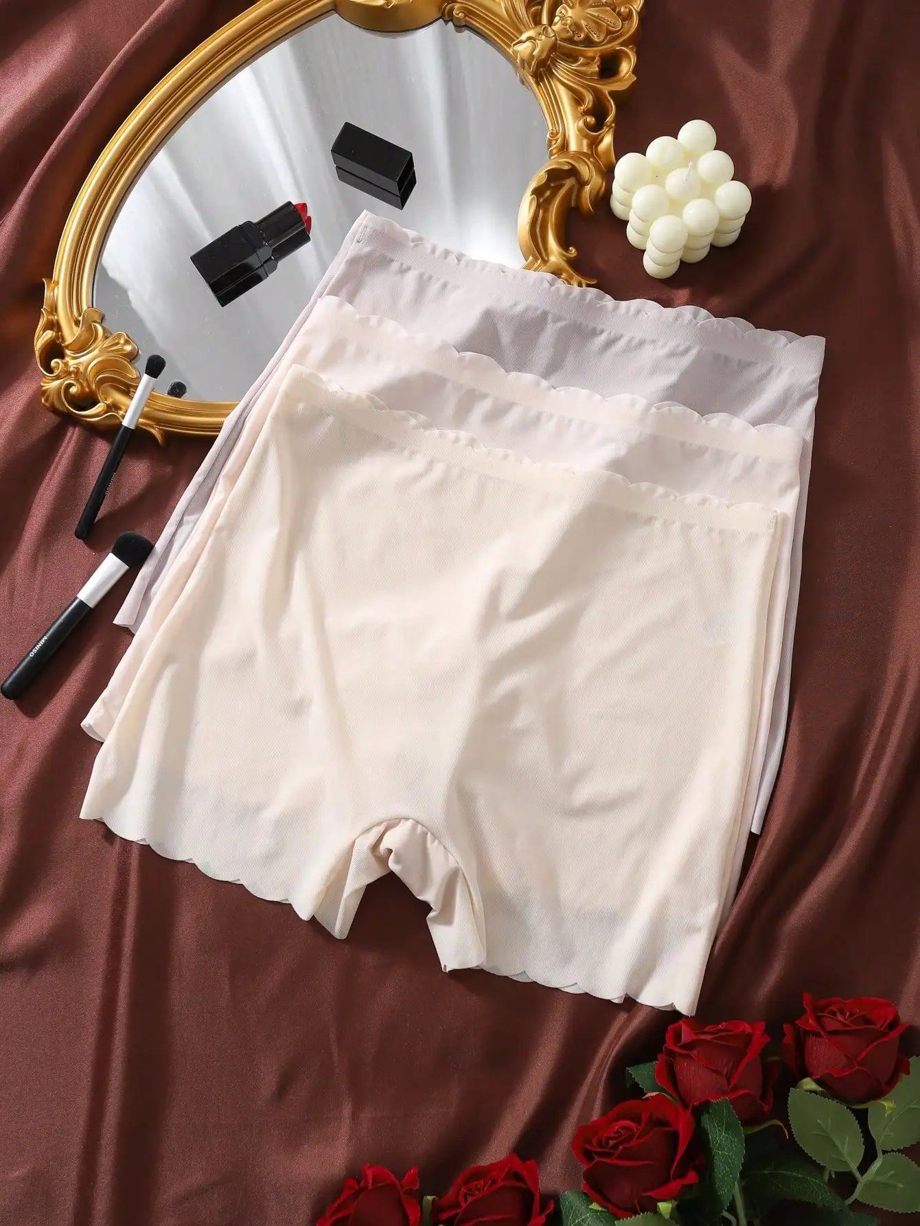 3Pcs Ice Silk Seamless Panties