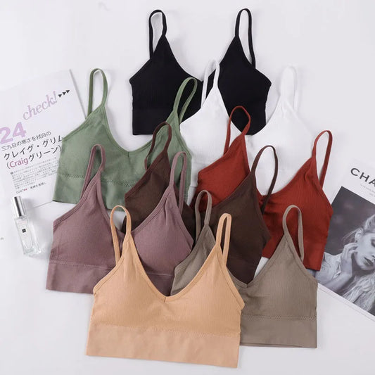 Solid Wireless Sport Bra