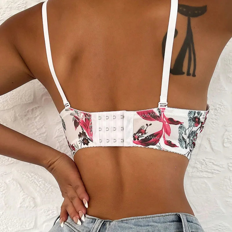 Fragmented Flowers Underwire Bra