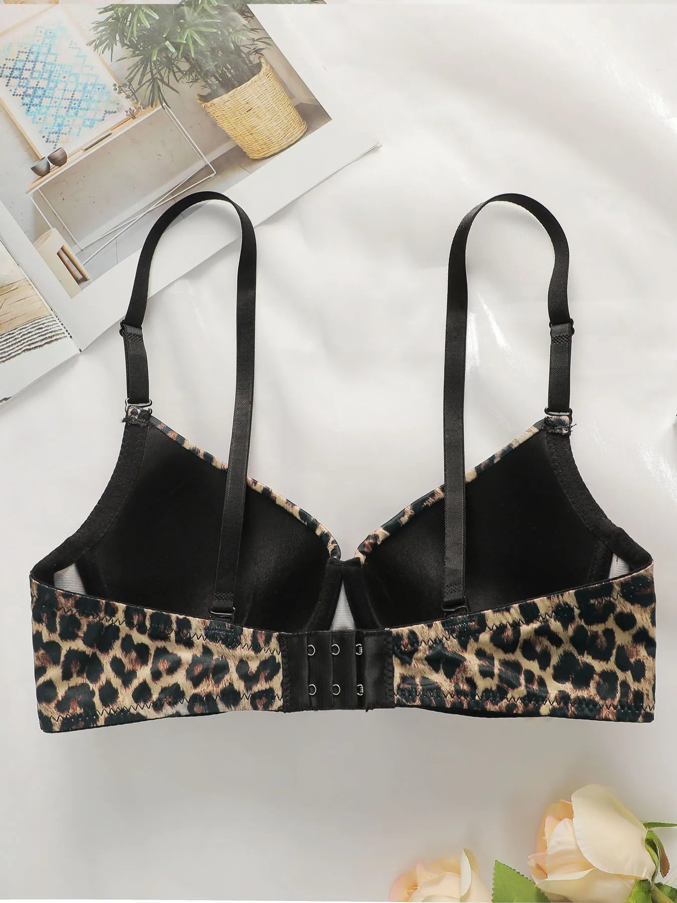 Leopard Print Underwire Bra